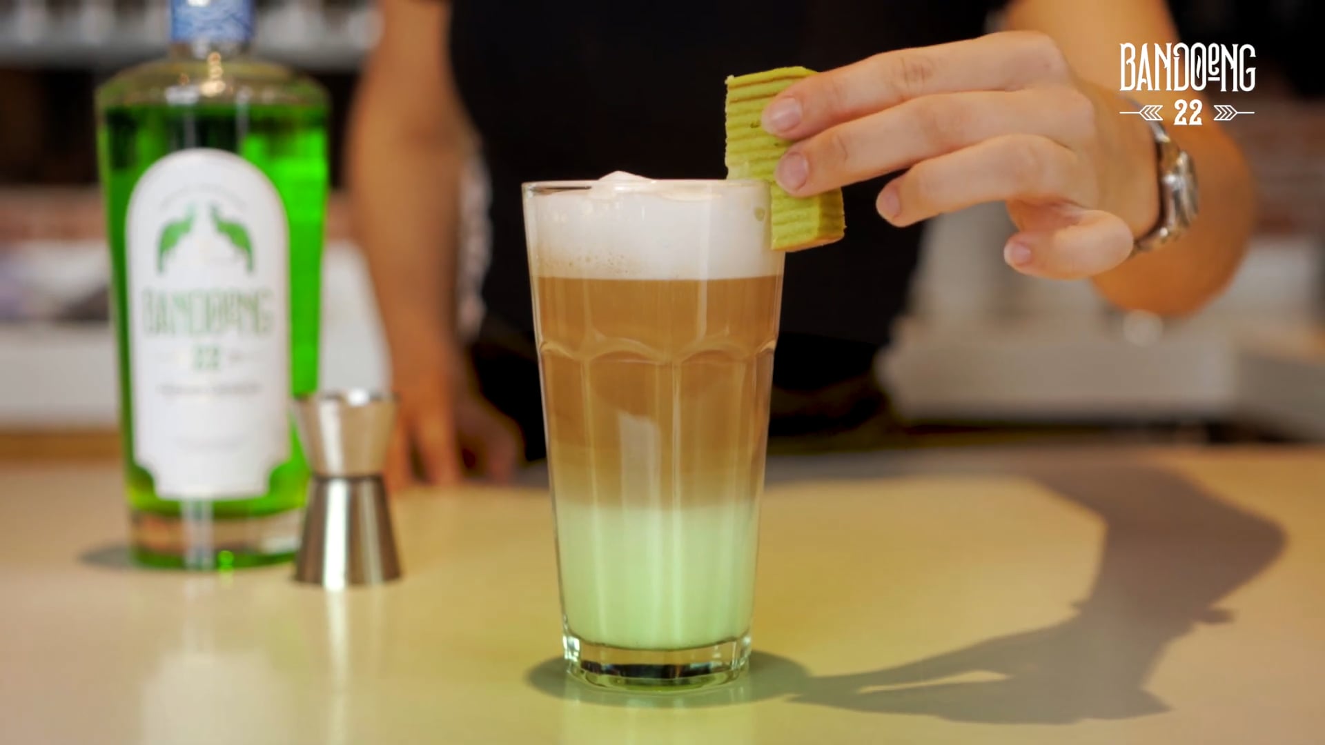 Pandan Latte met Bandoeng'22 Pandan Liqueur